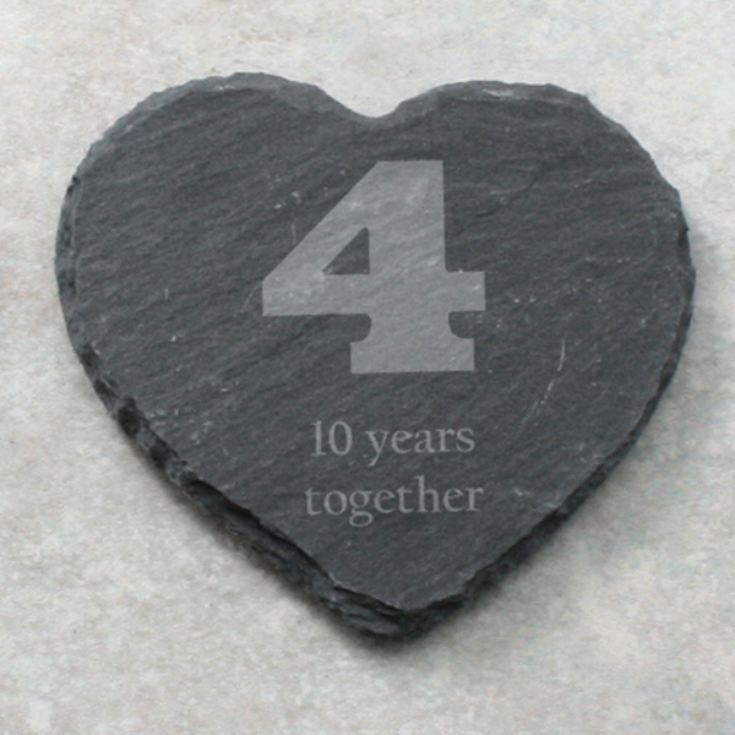 Your Year Set of 4 Personalised Slate Coasters product image