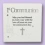 1st Communion Sentiment Art Block - 12.50 1st Communion Sentiment Art Block