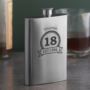 Personalised 18th Birthday Hip Flask - 19.99 Personalised 18th Birthday Hip Flask