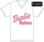 Barbie Babes V-Neck T-Shirt Size 8-10 Printed Front & Back - 12.99 Barbie Babes V-Neck T-Shirt Size 8-10 Printed Front & Back