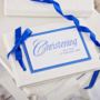 Personalised Handmade Christening Album - Blue Design - 24.99 Personalised Handmade Christening Album - Blue Design