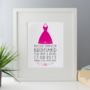 Personalised Bridesmaid Framed Print - 29.99 Personalised Bridesmaid Framed Print