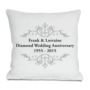 Personalised Diamond Anniversary Cushion - 14.99 Personalised Diamond Anniversary Cushion