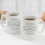 Pair of Personalised First Anniversary Mugs - 17.99 Pair of Personalised First Anniversary Mugs