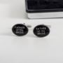 Wedding Party Cufflinks With Personalised Box Father Of The Bride - 17.99 Wedding Party Cufflinks With Personalised Box Father Of The Bride