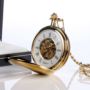 Gold Plated Personalised Pocket Watch - 145.00 Gold Plated Personalised Pocket Watch