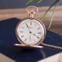 Personalised Woodford Rose Gold Twin Lidded Hunter Pocket Watch - 240.00 Personalised Woodford Rose Gold Twin Lidded Hunter Pocket Watch