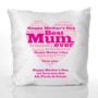 Mother's Day Heart of Words Personalised Cushion - 14.99 Mother's Day Heart of Words Personalised Cushion