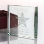 Personalised Naming Day Glass Keepsake - 19.99 Personalised Naming Day Glass Keepsake
