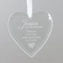 Personalised Bridesmaid Hanging Glass Heart - 12.99 Personalised Bridesmaid Hanging Glass Heart