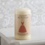 Personalised Bridesmaid Dress Candle - 9.99 Personalised Bridesmaid Dress Candle