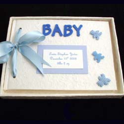 Personalised Baby Album Boy