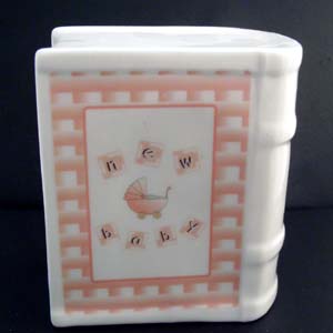 New Baby Personalised Money Box Baby Girl