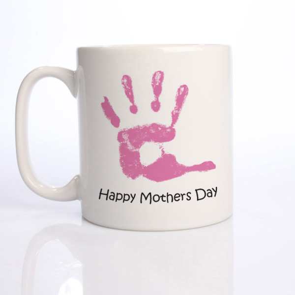 Happy Mother's Day Babys Personalised Handprint Mug - 9.99 Happy Mother's Day Babys Personalised Handprint Mug