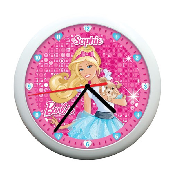 Personalised Barbie Clock - 14.99 Personalised Barbie Clock