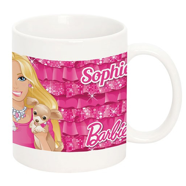 Personalised Barbie Mug - 11.99 Personalised Barbie Mug
