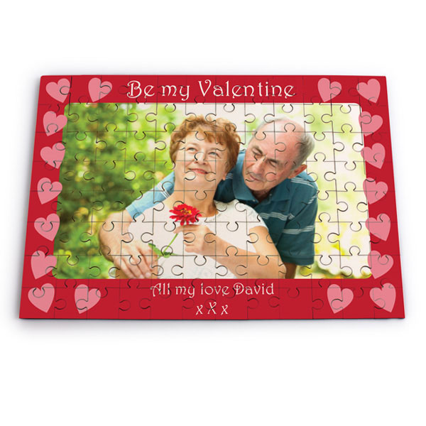 Be My Valentine Personalised Photo Jigsaw - 13.99 Be My Valentine Personalised Photo Jigsaw