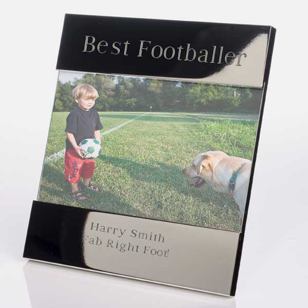 Engraved Best Footballer Photo Frame