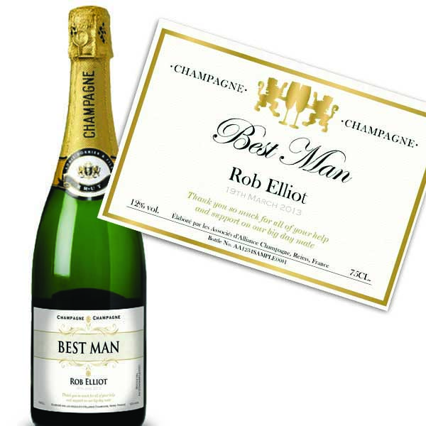 Best Man Personalised Champagne Luxury Gift Box
