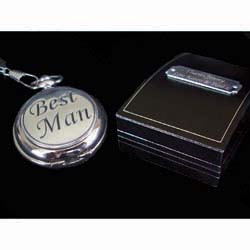 Fob Watch With Personalised Gift Box Father of The Groom