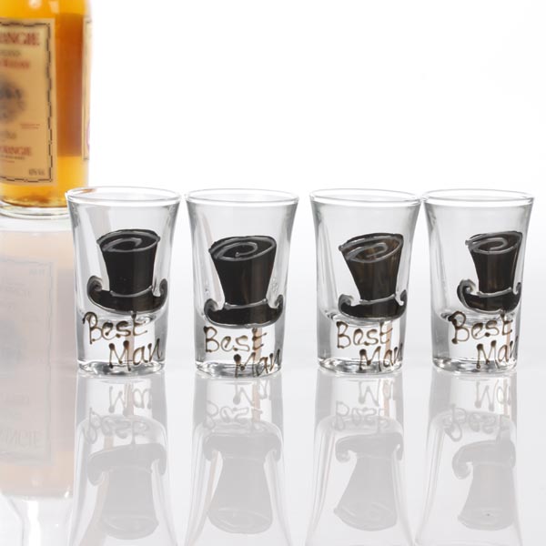 Best Man Shot Glasses