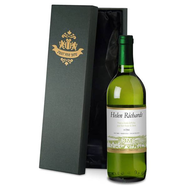Personalised French White Wine Case Of 12