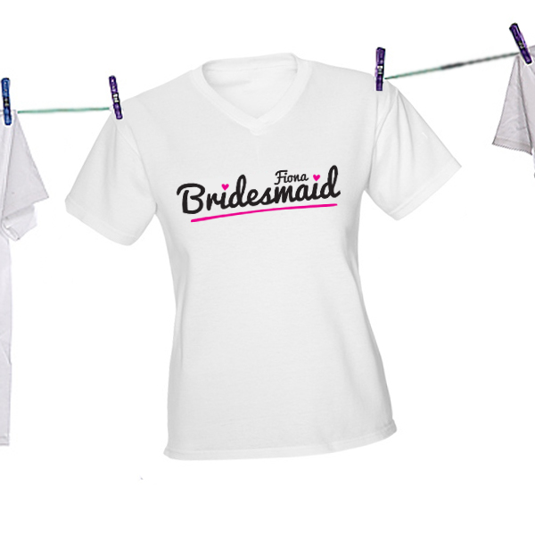 Personalised Bridesmaid T-Shirt