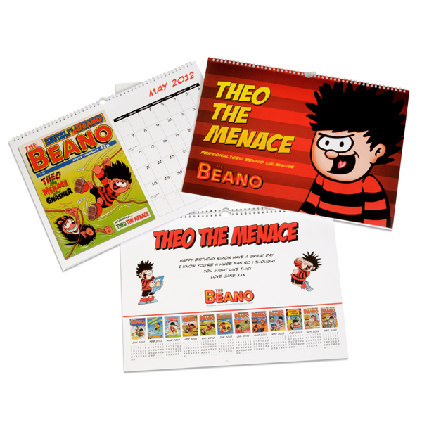 Personalised Beano Calendar A3 Calendar