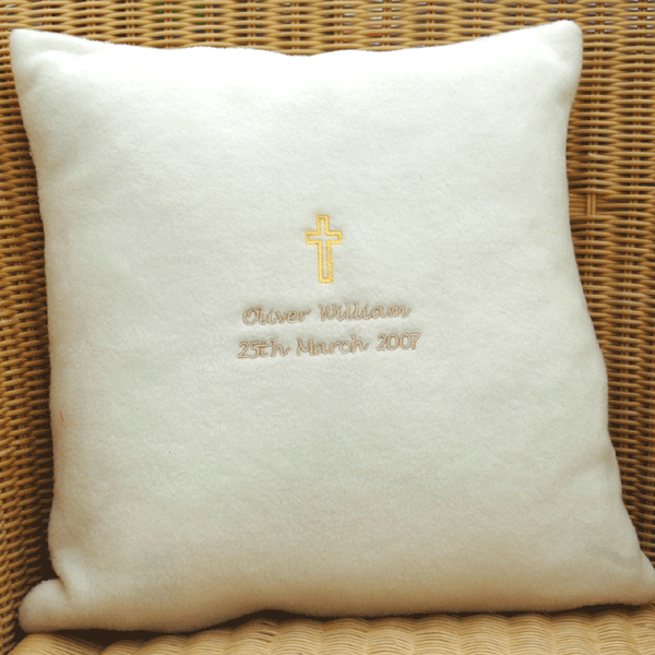 Christening Cushion - 29.00 Christening Cushion