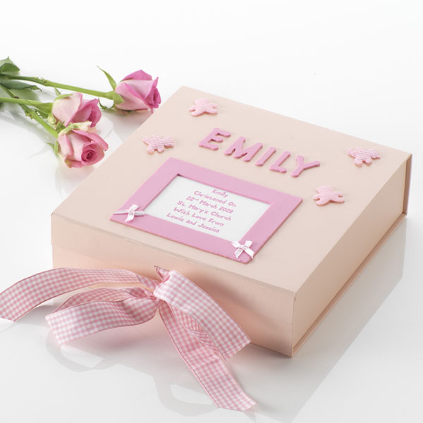 Personalised Christening Memory Box Large - 26.00 Personalised Christening Memory Box Large