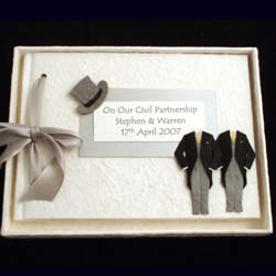 Personalised Civil Partnership Album Male