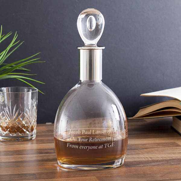 Personalised Dartington Crystal Soren Short Decanter