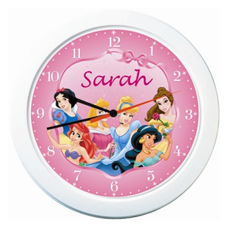 Disney Princess Personalised Clock Disney Princess Personalised Clock