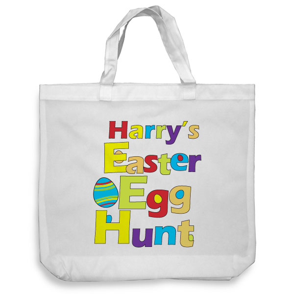Personalised Easter Egg Hunt Tote Bag - 9.99 Personalised Easter Egg Hunt Tote Bag