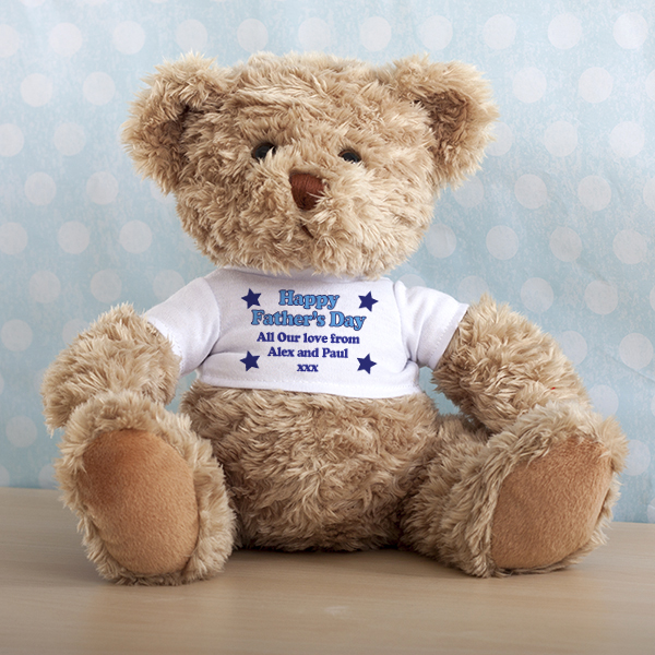 Personalised Fathers Day Teddy Bear - 18.00 Personalised Fathers Day Teddy Bear