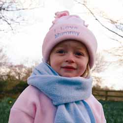 Fleece Hat Pale Pink