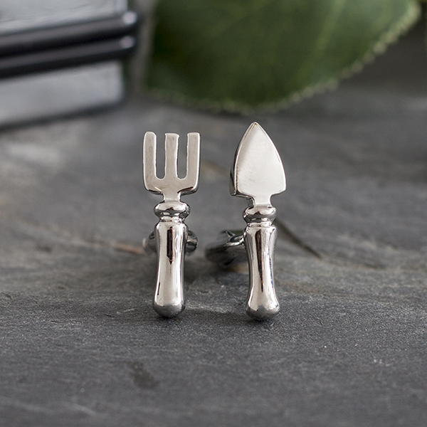 Personalised Fork and Trowel Cufflinks