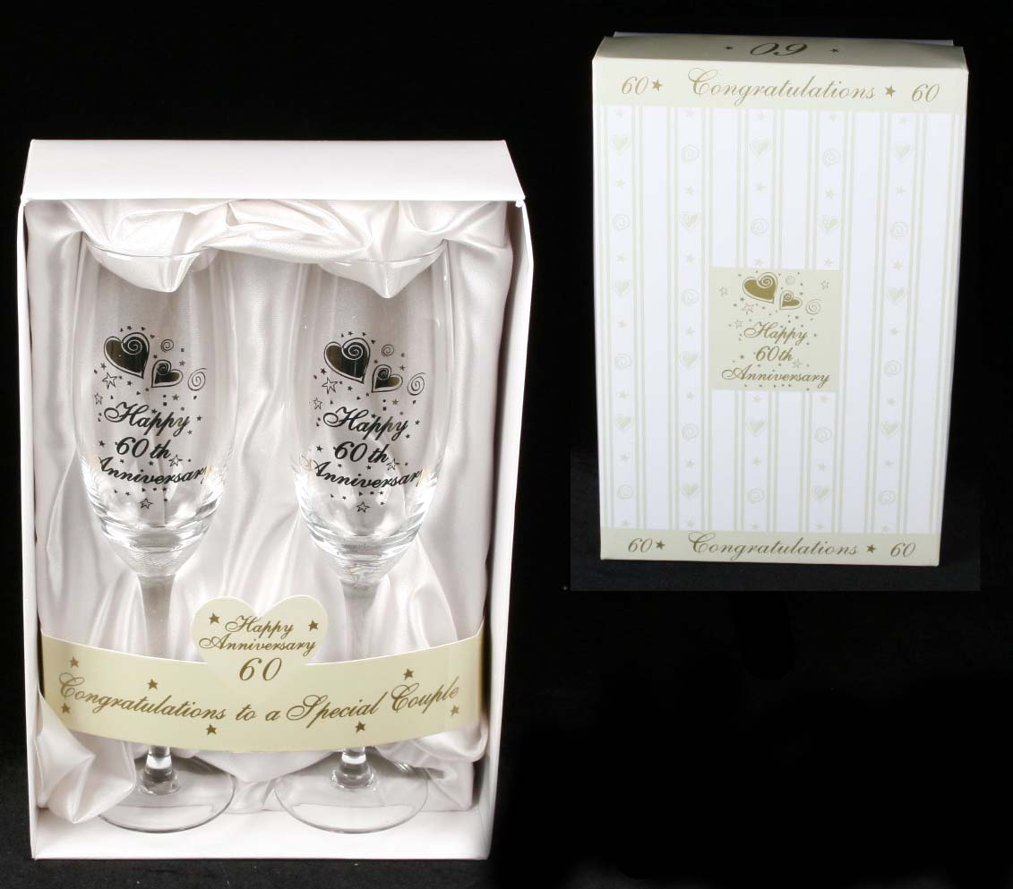 Happy 60th Anniversary Glasses