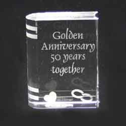 Golden Anniversary Glass Bookone of the biggest internet shop in UK ...