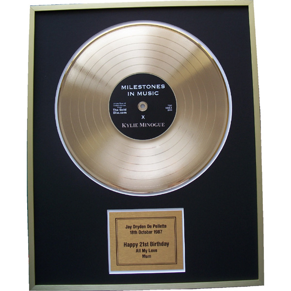 First Anniversary Edition - Personalised Gold Disc 12 Inch Disc