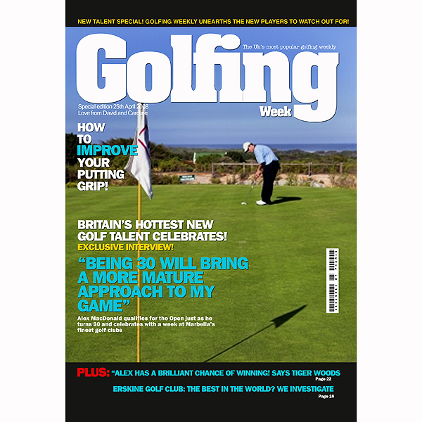 Personalised Sports Magazine Cover Golf Personalised Sports Magazine Cover Golf
