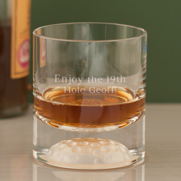 Personalised Golf Ball Whisky Tumbler