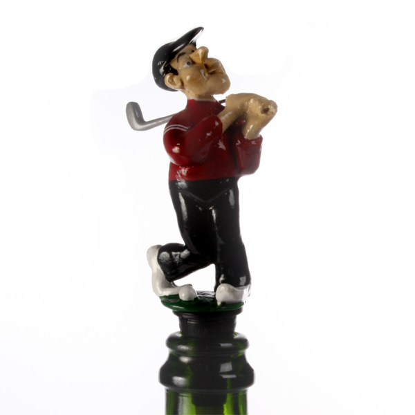 Golf Player Bottle Stopper