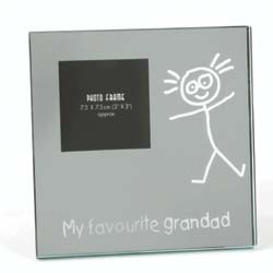 My Favourite Grandad Glass Mirror Frame