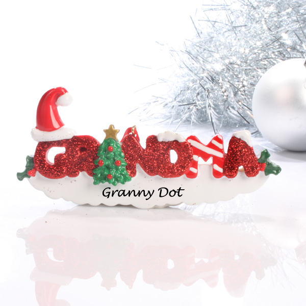 Personalised Grandma Hanging Ornament