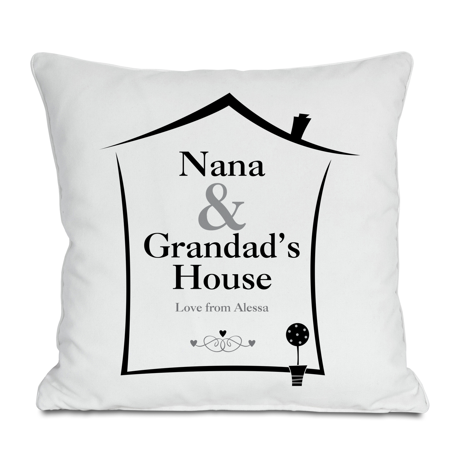 Grandparents House Personalised Cushion - 14.99 Grandparents House Personalised Cushion