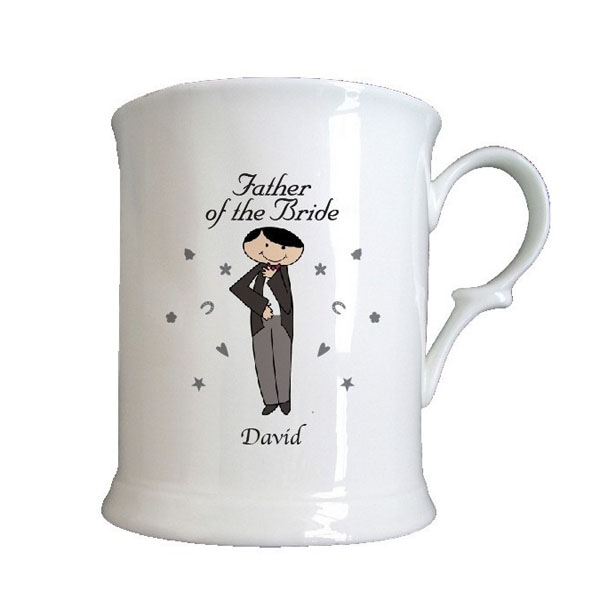 Male Wedding Character 1/2 Pint Tankards Father of the Bride