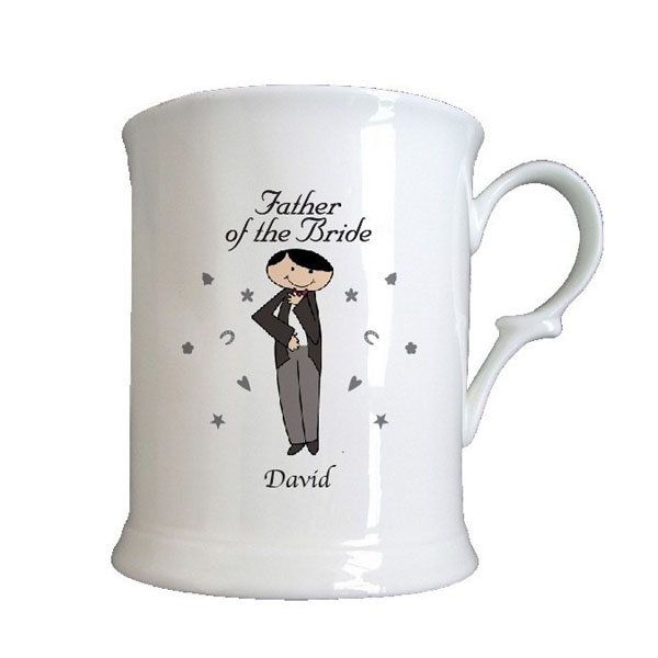 Male Wedding Character 1/2 Pint Tankards Groomsman