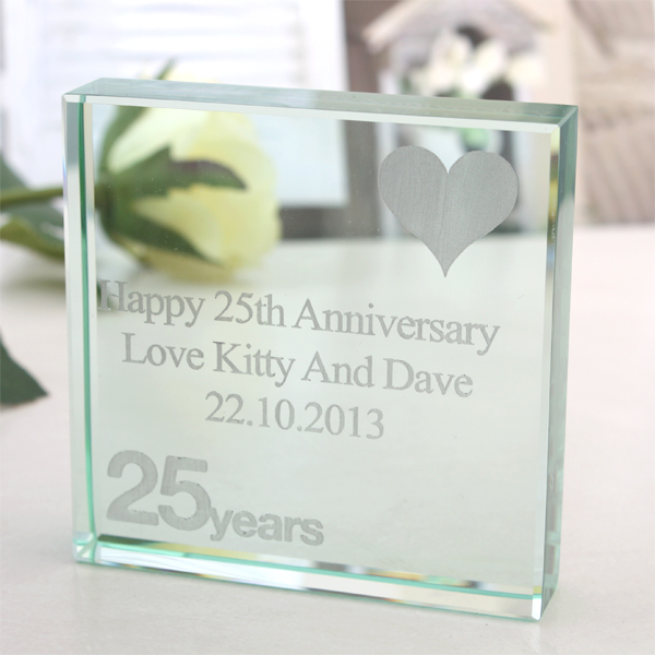 25th (Silver) Anniversary Keepsake