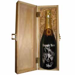 Personalised Happy New Year Champagne